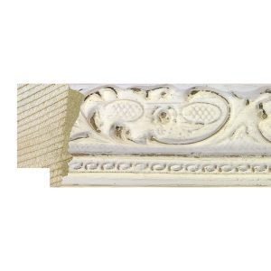 38x25mm Decorative White Kashmir Bevel Moulding