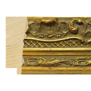 63x25mm Decorative Gold Kashmir Bevel Moulding