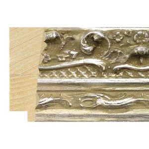 63x25mm Decorative Silver Kashmir Bevel Moulding
