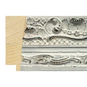 63x25mm Decorative White Kashmir Bevel Moulding
