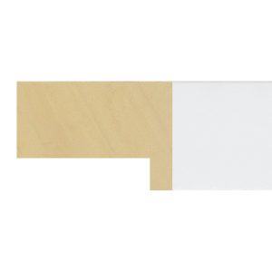 40x57mm Matt White Flat Moulding