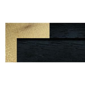 16x46mm Black Open Grain L-shape Moulding