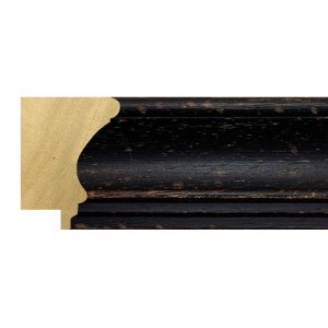 40x30mm Distressed Black Houghton Scoop Moulding
