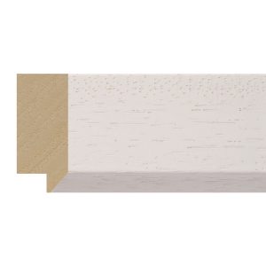 44x19mm White Ravenna Bevel Moulding