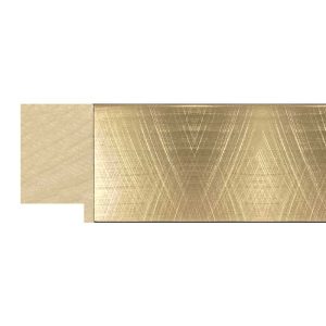37x17mm Brushed Gold Flat Moulding