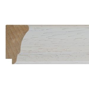 44x26mm White Scoop Moulding