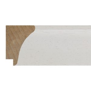 44x32mm White Scoop Moulding