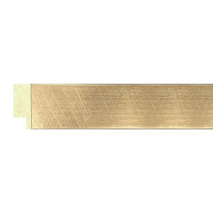 22x13mm Brushed Gold Flat Moulding