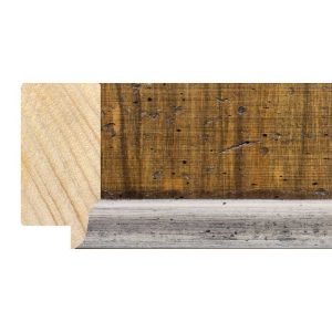 50x24mm Oak/Silver Edge LUXE Greenwich Flat Moulding