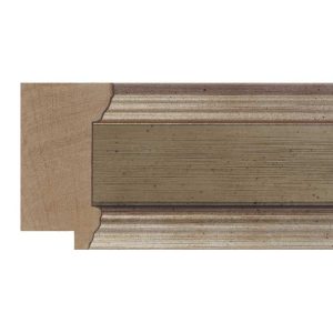 50x28mm Silver LUXE Trevi Step Moulding - FSC