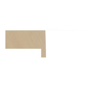 31x49mm White Flat Moulding