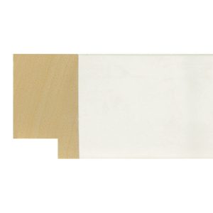 49x30mm White Flat Moulding