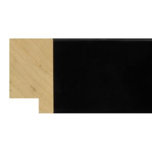 49x30mm Black Gloss Flat Moulding