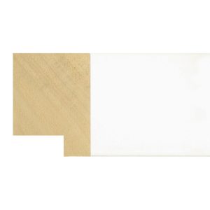 49x30mm White Gloss Flat Moulding
