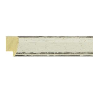22x16mm White Bevel Moulding