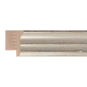 30x21mm Silver Scoop Moulding
