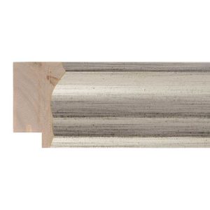 41x25mm Silver Scoop Moulding