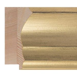 82x33mm Gold Scoop Moulding