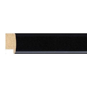 23x12mm Gloss Black Melrose Cushion Moulding