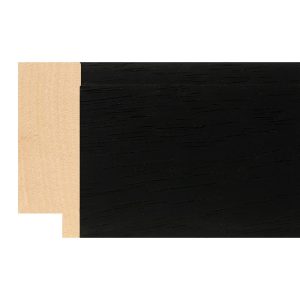 58x21mm Black Ancona Flat Moulding