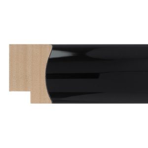 40x30mm Gloss Black Scoop Moulding