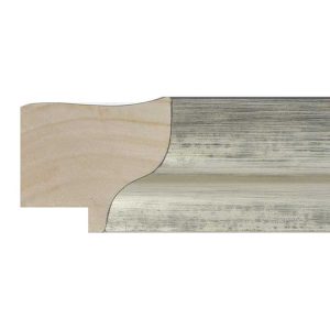 41x46mm Silver LUXE Navona Scoop Moulding