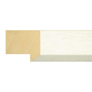34x40mm Cream Bevel Moulding