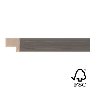 15x17mm Grey Flat Moulding FSC