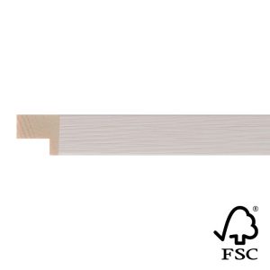 15x17mm White Flat Moulding FSC