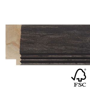 45x17mm Rustic Dark Brown LUXE Aventino Flat Moulding FSC