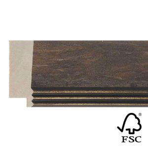 45x17mm Rustic Gold LUXE Aventino Flat Moulding FSC