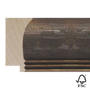 60x29mm Rustic Gold LUXE Aventino Scoop Moulding FSC