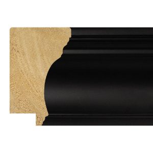 64x40mm Black Closed Grain Hanover Scoop Moulding