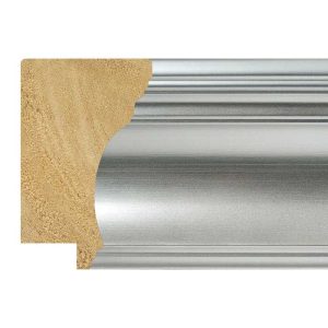 64x40mm Silver Foil Hanover Scoop Moulding
