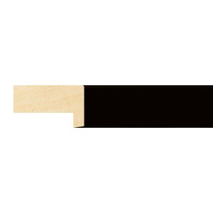 20x33mm Gloss Black Flat Moulding