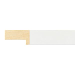 20x33mm Gloss White Flat Moulding