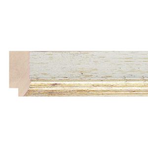 31x14mm Antique Silver Step Moulding