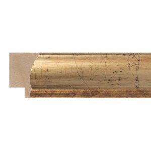 30x20mm Gold Scoop Moulding