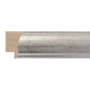 30x20mm Silver Scoop Moulding
