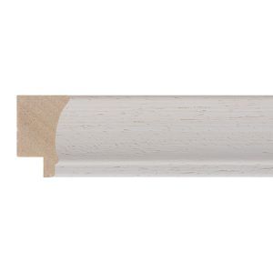 30x20mm White Scoop Moulding