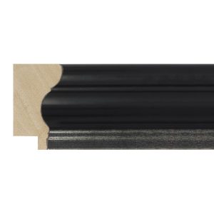 40x23mm Black/Silver SE LUXE Esquilino Scoop Moulding