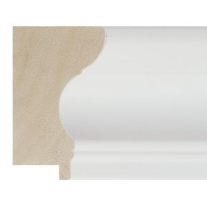74x45mm Matt White LUXE Esquilino Scoop Moulding