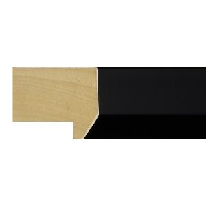 33x42mm Black Bevel Moulding