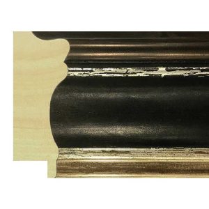 70x30mm Black LUXE Trastevere Scoop Moulding