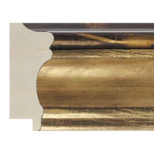 70x30mm Gold LUXE Trastevere Scoop Moulding