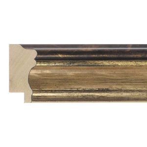 40x20mm Gold LUXE Trastevere Scoop Moulding