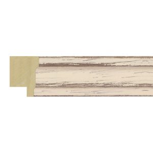 27x20mm White Southsea Step Moulding