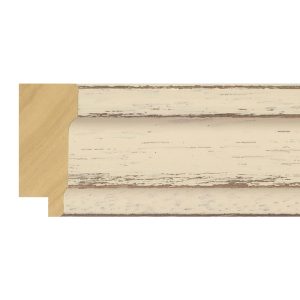 44x21mm White Southsea Step Moulding