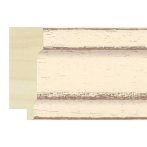 63x23mm White Southsea Step Moulding