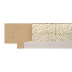 35x39mm Silver/White Lip LUXE Boston Box Moulding